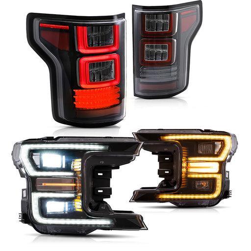 VLAND Full LED Headlights and Tail Lights For Ford F150 2018-2020 VLAND Factory