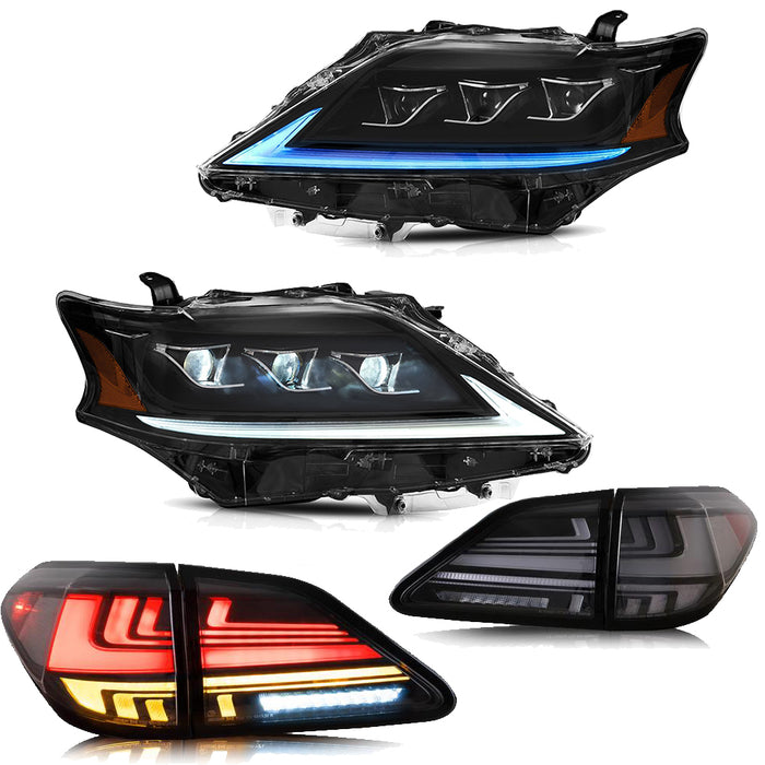 VLAND Full LED Headlights and Taillights For Lexus RX350/450H 2012-2014 (Third generation AL10) VLAND Factory