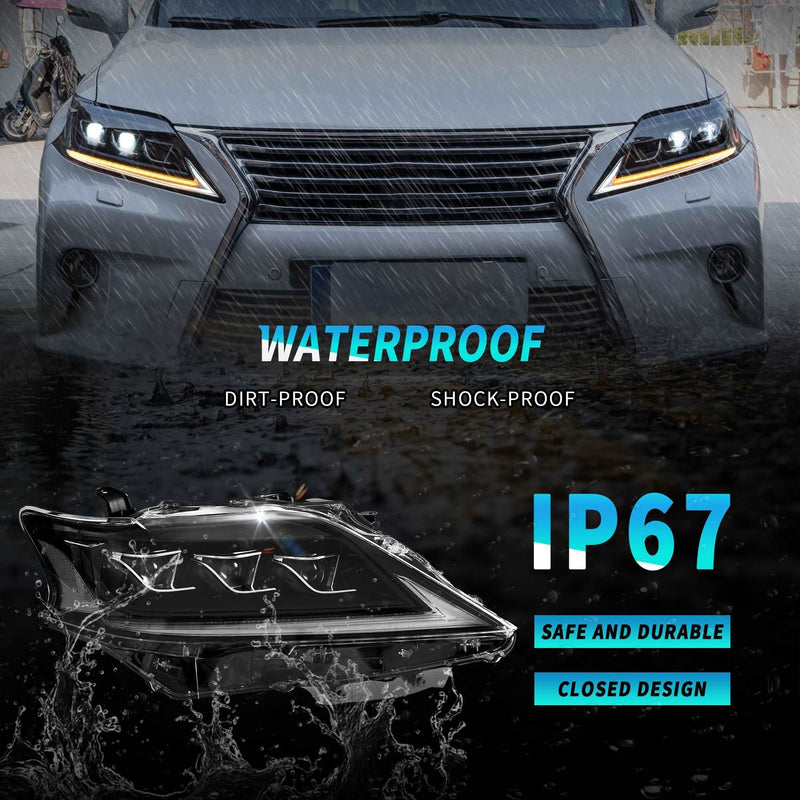 VLAND Full LED Headlights and Taillights For Lexus RX350/450H 2012-2014 (Third generation AL10) VLAND Factory