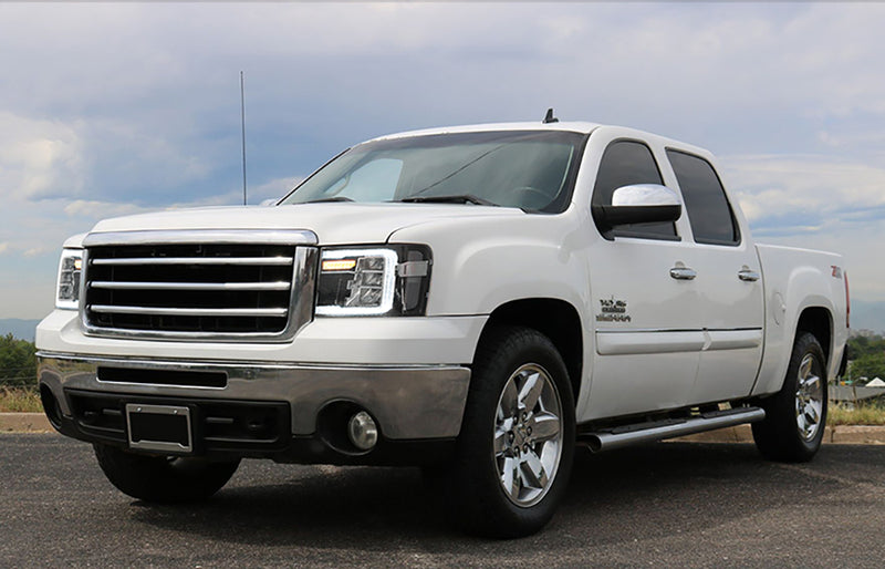 VLAND Full LED Headlights for GMC Sierra 1500 SLE 2007-2013 With Start-Animation VLAND Factory