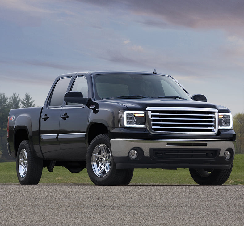 VLAND Full LED Headlights for GMC Sierra 1500 SLE 2007-2013 With Start-Animation VLAND Factory