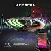 VLAND Full LED RGB Headlights & 5-Modes Switchable Full LED Taillights for Ford Mustang 2018-2023 6th Gen Refresh Model S550 (sixth generation) VLAND Factory