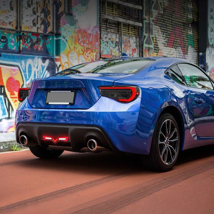 T86 Rear VLAND Full LED Rear Bumper Light Tail Lights For Toyota 86 GT86 2012 ...