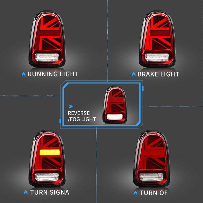 VLAND Full LED Tail Lights For BMW Mini Cooper F-Series F55 F56 F57 2014-2019 VLAND Factory