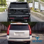 VLAND Full LED Tail Lights For Cadillac Escalade 3rd Gen SUV 2007- 2014 With Start-up Animation [6 Holes For 6 PINS Plug Rear Lamp with Red Turn Signal] VLAND Factory