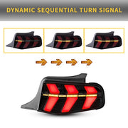 VLAND Full LED Tail Lights For Ford Mustang 2010-2012 With Start-up Animation Running lights VLAND Factory