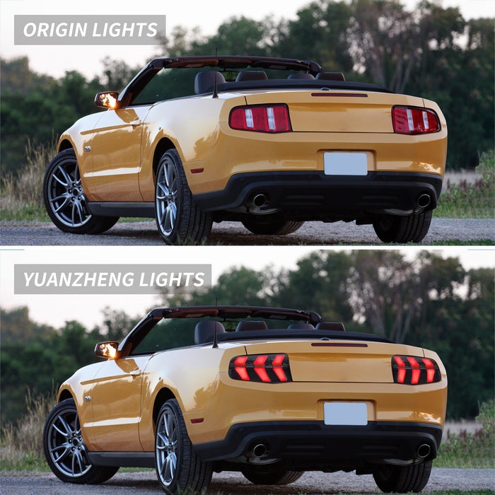 VLAND Full LED Tail Lights For Ford Mustang 2010-2012 With Start-up Animation Running lights VLAND Factory
