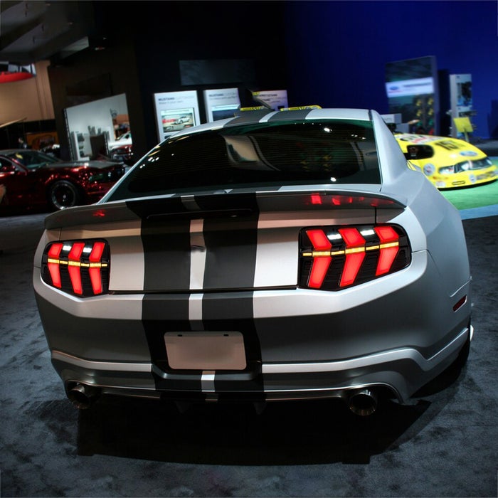 VLAND Full LED Tail Lights For Ford Mustang 2010-2012 With Start-up Animation Running lights VLAND Factory