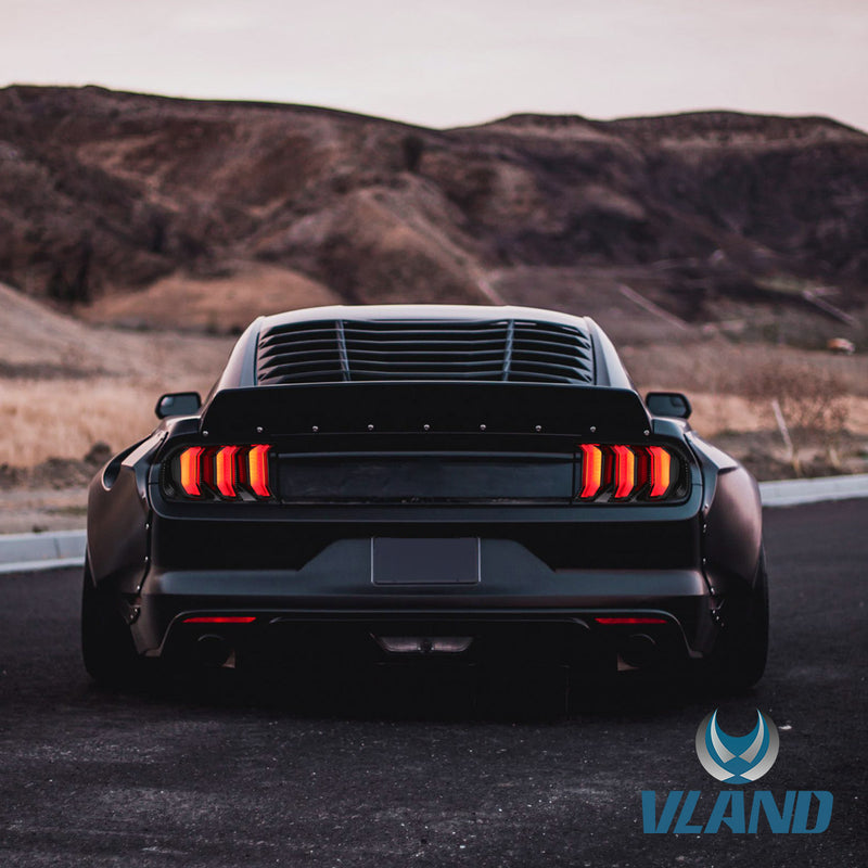 VLAND Full LED Tail Lights For Ford Mustang 2015-2023 S550 6th Gen (5 modes switchable) Can Fit For US/International Models VLAND Factory
