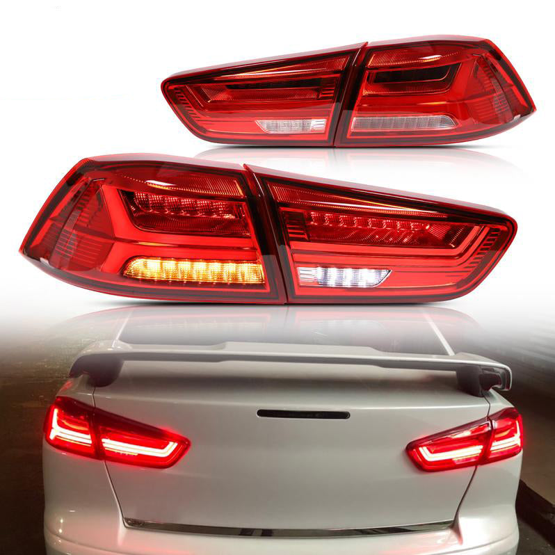 VLAND Full LED Tail Lights For Mitsubishi Lancer EVO X 2008-2018 w/Sequential indicators VLAND Factory