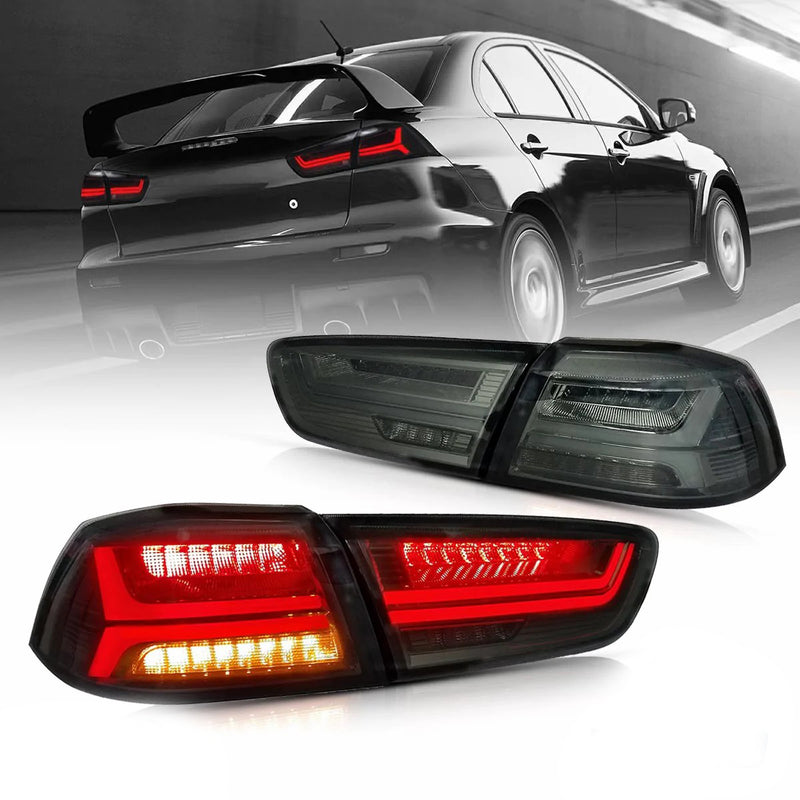 VLAND Full LED Tail Lights For Mitsubishi Lancer EVO X 2008-2018 w/Sequential indicators VLAND Factory
