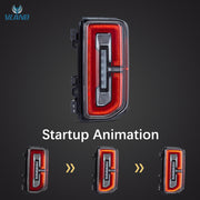 VLAND Full LED Tail Lights for Ford Bronco 2021-Up 6th Gen U725 Rear Lamps Assembly w/Sequential Indicator Startup Animation VLAND Factory