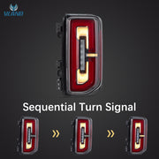 VLAND Full LED Tail Lights for Ford Bronco 2021-Up 6th Gen U725 Rear Lamps Assembly w/Sequential Indicator Startup Animation VLAND Factory