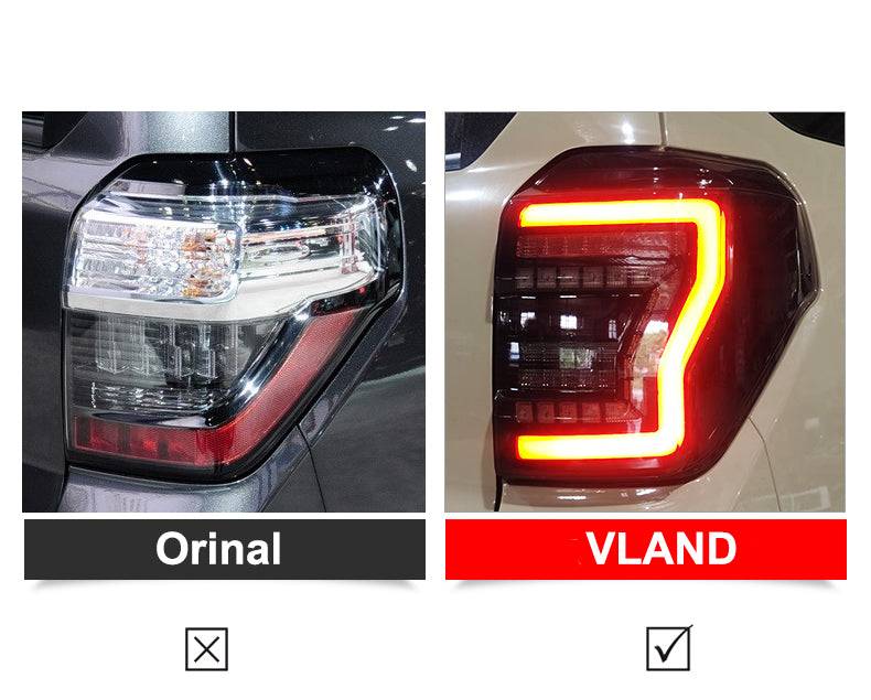 VLAND Full LED Tail Lights for Toyota 4Runner 2014-2023 5th Gen (Fifth generation N280 2014 facelift) VLAND Factory