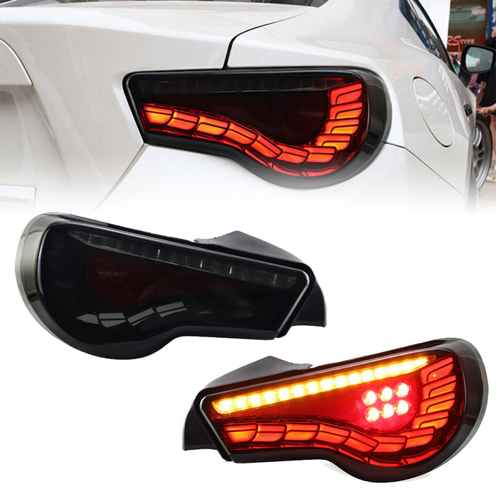 VLAND Full LED Tail Lights for Toyota 86 2012-2019 / Scion FR-S 2013-2016 / Subaru BRZ 2013-2019 w/ Sequential Indicator Start-up Animation VLAND Factory