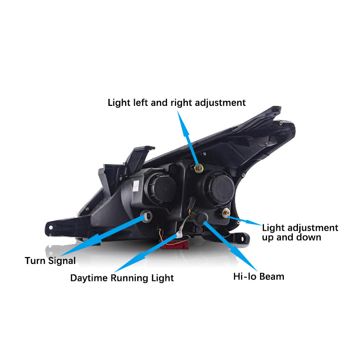 VLAND HID Projector Headlights For Toyota Avanza 2012-2015 w/ Sequential Indicator VLAND Factory