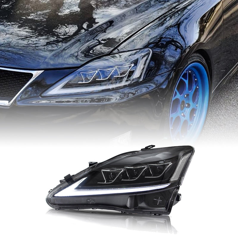 VLAND Headlight For 2006-2012 Lexus IS250 IS350 2008-2014 IS200D IS F Sequential Indicators (Only One Side) VLAND Factory