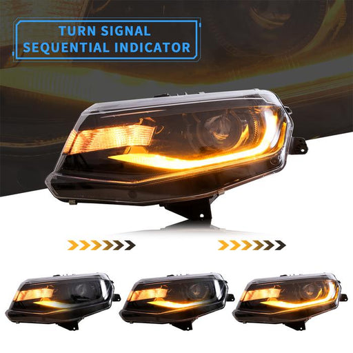 VLAND LED Dual Beam Headlights For Chevrolet / Chevy Camaro LT SS RS ZL LS 2016-2018 VLAND Factory
