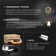VLAND LED Dual Beam Headlights For Chevrolet / Chevy Camaro LT SS RS ZL LS 2016-2018 VLAND Factory