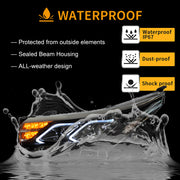 VLAND LED Dual Beam Headlights For Toyota Corolla 2014-2019 (International Version Eleventh Generation / 11th Gen E170/E180) -0251GNBC VLAND Factory