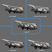 VLAND LED Dual Beam Headlights For Toyota Corolla 2014-2019 (International Version Eleventh Generation / 11th Gen E170/E180)-0257GWBC VLAND Factory