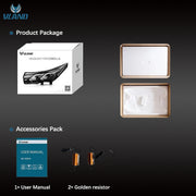 VLAND LED Dual Beam Headlights For Toyota Corolla 2014-2019 (International Version Eleventh Generation / 11th Gen E170/E180)-0257GWBC VLAND Factory