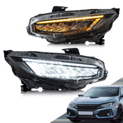 VLAND LED Headlights For Honda Civic Sedan / Coupe / Hatchback 2016-2021 VLAND Factory