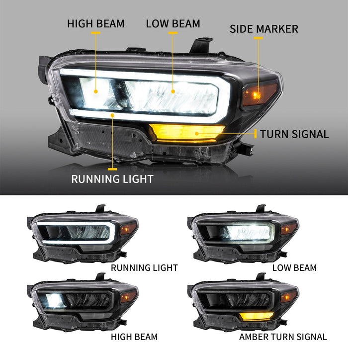 VLAND LED Headlights For Toyota Tacoma 2015-2023 VLAND Factory