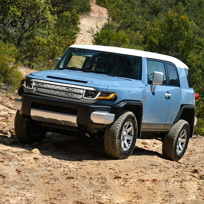 VLAND LED Headlights + Grille + LED Bulbs / Xenon Bulbs + LED Taillights for Toyota Fj Cruiser 2007-2017 VLAND Factory