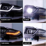 VLAND LED Headlights + Grille + LED Bulbs / Xenon Bulbs + LED Taillights for Toyota Fj Cruiser 2007-2017 VLAND Factory