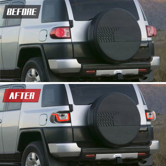 VLAND LED Headlights + Grille + LED Bulbs / Xenon Bulbs + LED Taillights for Toyota Fj Cruiser 2007-2017 VLAND Factory