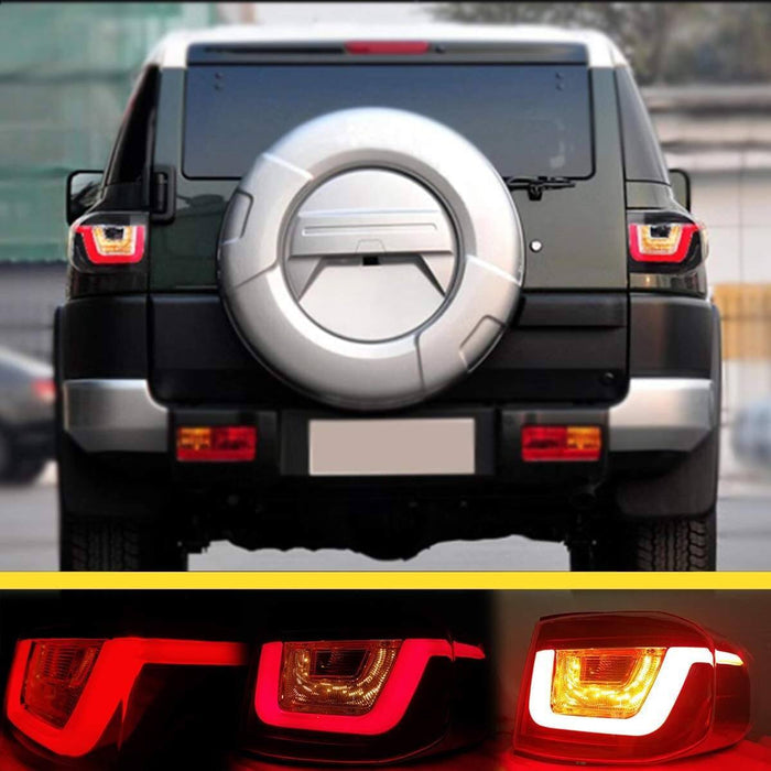 VLAND LED Headlights + Grille + LED Bulbs / Xenon Bulbs + LED Taillights for Toyota Fj Cruiser 2007-2017 VLAND Factory