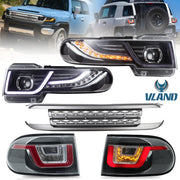 VLAND LED Headlights + Grille + LED Bulbs / Xenon Bulbs + LED Taillights for Toyota Fj Cruiser 2007-2017 VLAND Factory