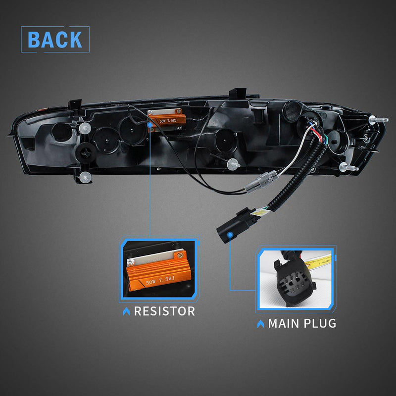 VLAND LED Headlights & Tail Lights For Chevrolet Camaro 2016-2018 (Fit For American Models) VLAND Factory