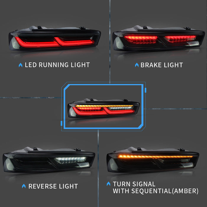 VLAND LED Headlights & Tail Lights For Chevrolet Camaro 2016-2018 (Fit For American Models) VLAND Factory