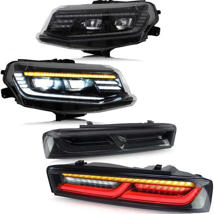 VLAND LED Headlights & Tail Lights For Chevrolet Camaro 2016-2018 (Fit For American Models) VLAND Factory