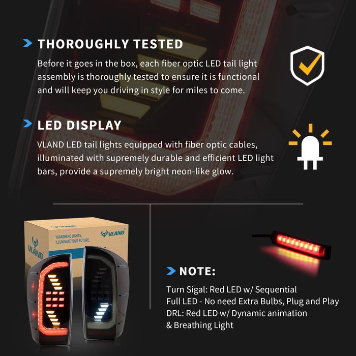 VLAND LED Headlights & Tail Lights For Toyota Tacoma 2016-2023 VLAND Factory