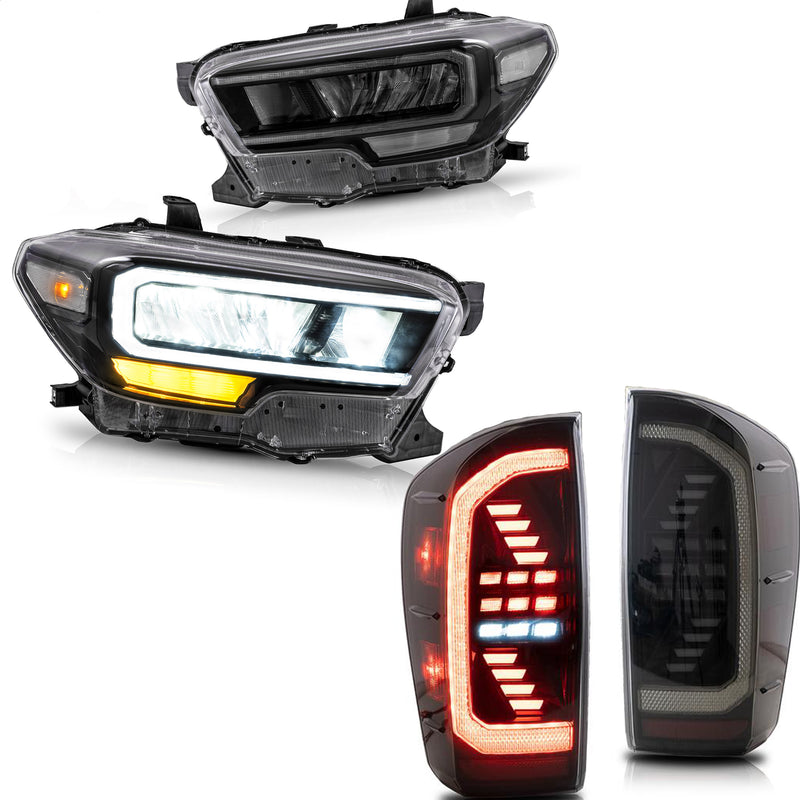 VLAND LED Headlights & Tail Lights For Toyota Tacoma 2016-2023 VLAND Factory