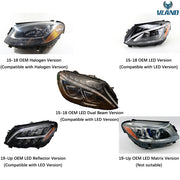 VLAND LED Headlights with blue For Mercedes Benz C-Class W205 2015-2020 VLAND Factory