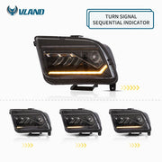 VLAND LED Projector Headlight for Ford Mustang 2005-2009 VLAND Factory
