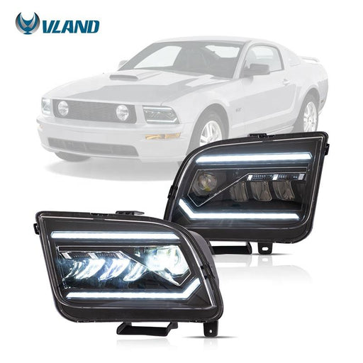 VLAND LED Projector Headlight for Ford Mustang 2005-2009 VLAND Factory