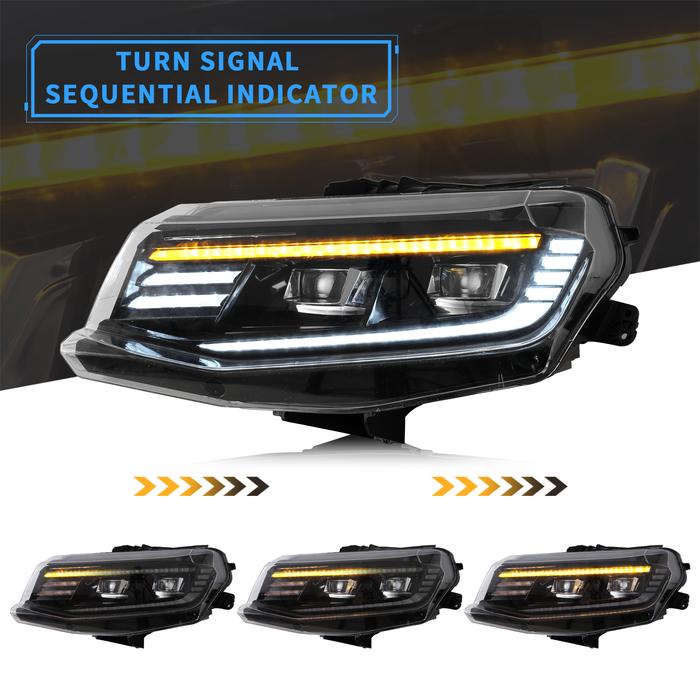 VLAND LED Projector Headlights For Chevrolet / Chevy Camaro LT SS RS ZL LS 2016-2018 VLAND Factory