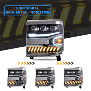 VLAND LED Projector Headlights For Chevrolet Silverado 1500 2016-2018 VLAND Factory