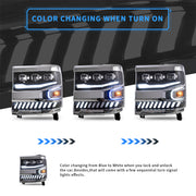 VLAND LED Projector Headlights For Chevrolet Silverado 1500 2016-2018 VLAND Factory