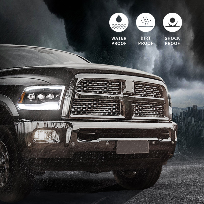 VLAND LED Projector Headlights For Dodge Ram 1500/2500/3500 2009-2018/Ram 1500 Classic 2019-2021 VLAND Factory