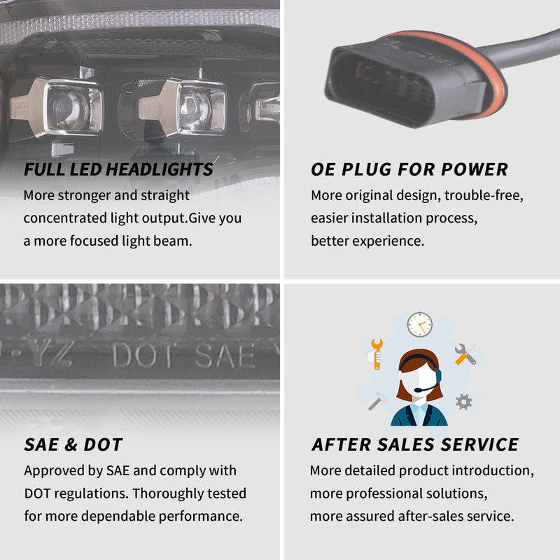 VLAND LED Projector Headlights For Dodge Ram 1500/2500/3500 2009-2018/Ram 1500 Classic 2019-2021 VLAND Factory