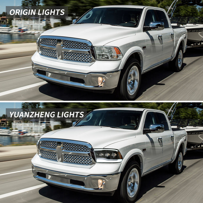 VLAND LED Projector Headlights For Dodge Ram 1500/2500/3500 2009-2018/Ram 1500 Classic 2019-2021 VLAND Factory