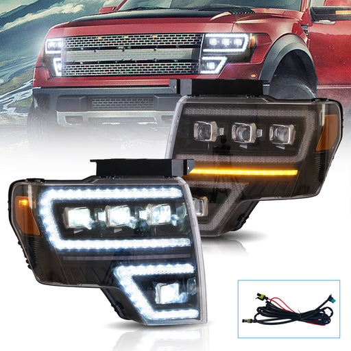 VLAND LED Projector Headlights For Ford F150 Pickup 2009-2014 VLAND Factory