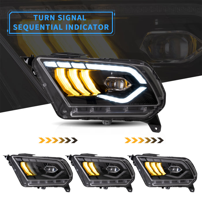 VLAND LED Projector Headlights For Ford Mustang 2010-2014 VLAND Factory