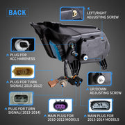 VLAND LED Projector Headlights For Ford Mustang 2010-2014 VLAND Factory